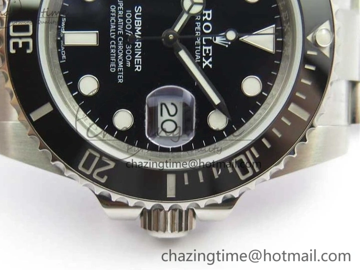 MiroTime 0119 Timeless Submariner 116610 LN Black Ceramic ZZF 904L 1:1 Best Edition on SS Bracelet A 3236
